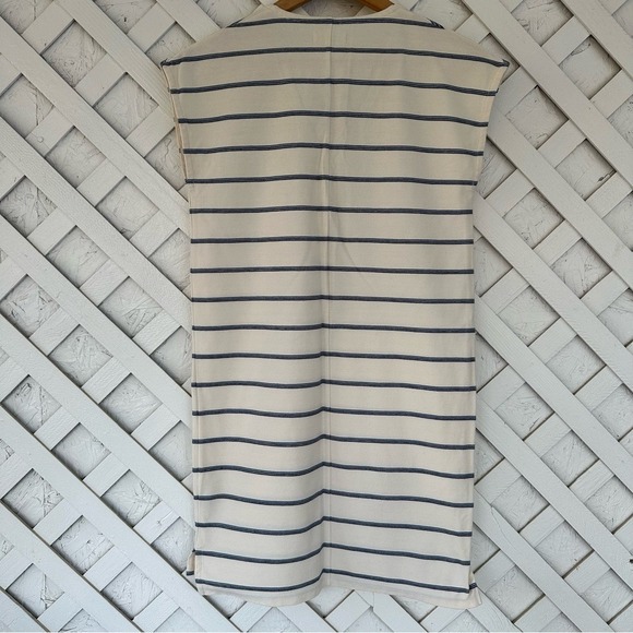 Madewell Short Shirt Dress Stripe V Neck Cotton Blend size XXS - Picture 3 of 7